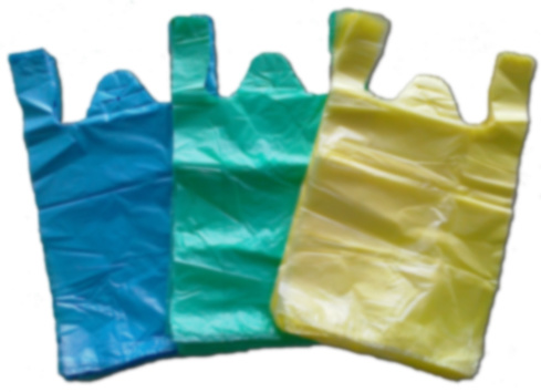 Bolso portador de chaleco plástico de HDPE