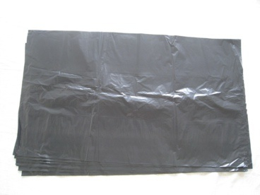 Bolsa de basura plástica de trabajo pesado negro LDPE