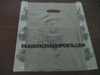Bolsa de mercancía con asa troquelada de plástico impreso transparente LDPE