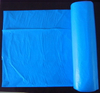 Bolsa de residuos de plástico plegable en C desechable azul HDPE