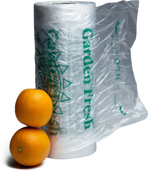 Bolsa de fruta plástica transparente HDPE